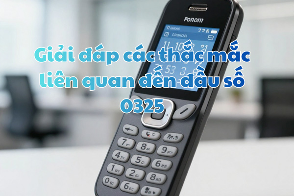Giải đáp các thắc mắc liên quan đến đầu số 0325