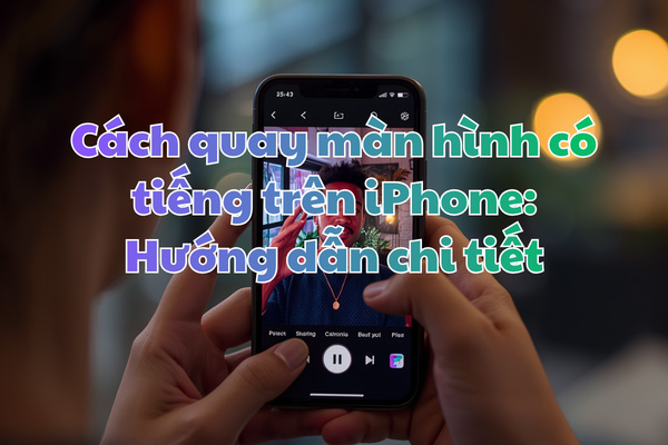 Cách quay màn hình có tiếng trên iPhone: Hướng dẫn chi tiết ghi âm thanh cả trong và ngoài máy