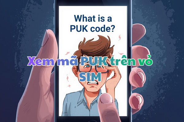 Xem mã PUK trên vỏ SIM